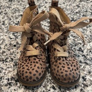 Cat & Jack Brown and Black Boots Stylish and Durable